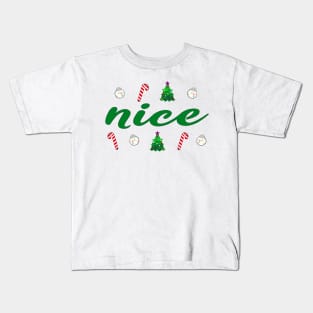 Holiday Decor Tree Candy Cane Blubs - NICE Kids T-Shirt